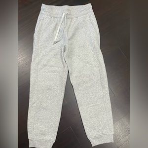 scuba high rise jogger 7/8 length heathered core ultra light grey